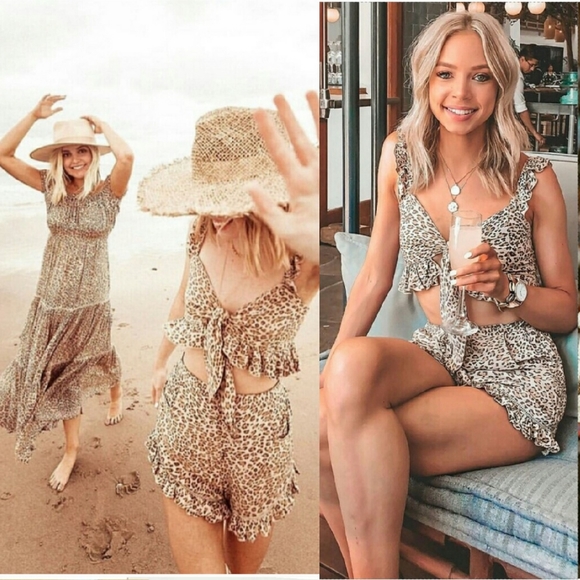 New spell designs frankie crop top cheetah S gypsy - Picture 8 of 14